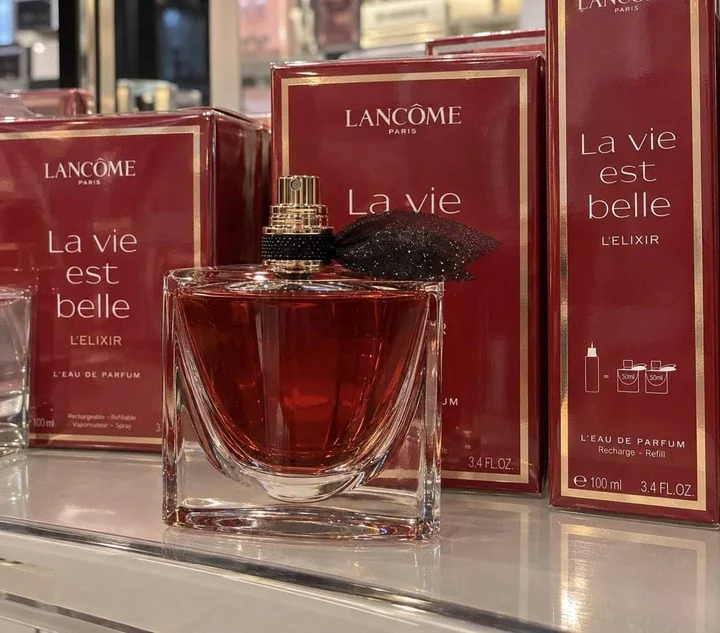 Perfume La Vie Est Belle L’Elixir e suas embalagens