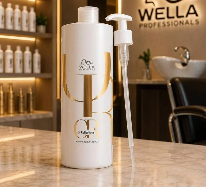Frasco Wella Oil Reflections com válvula dosadora
